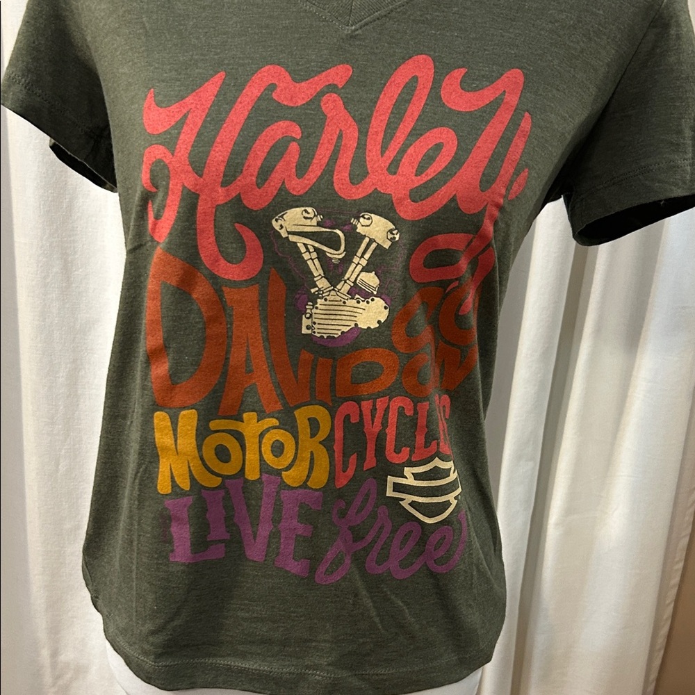 Harley Davidson Women’s Short Sleeve VNeck Shirt
